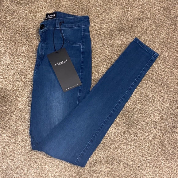 Fit Jeans Denim - Fit Jeans 360 High Waisted Skinny Jeans Deep Indigo